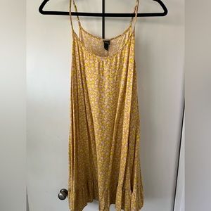 Wild Fable Yellow Floral Spaghetti Strap dress